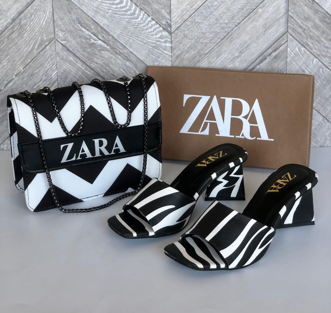 Zara Slipper & Bag Set