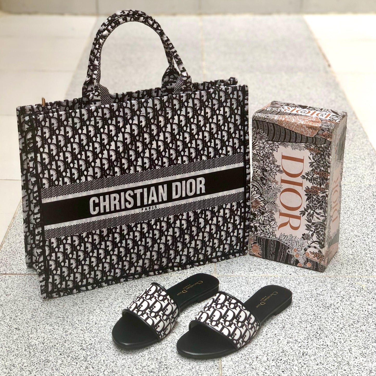 Cristian Dior Slipper & Bag Set