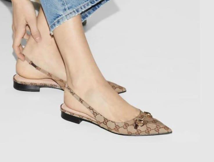Gucci Sling Back Ballet Flat