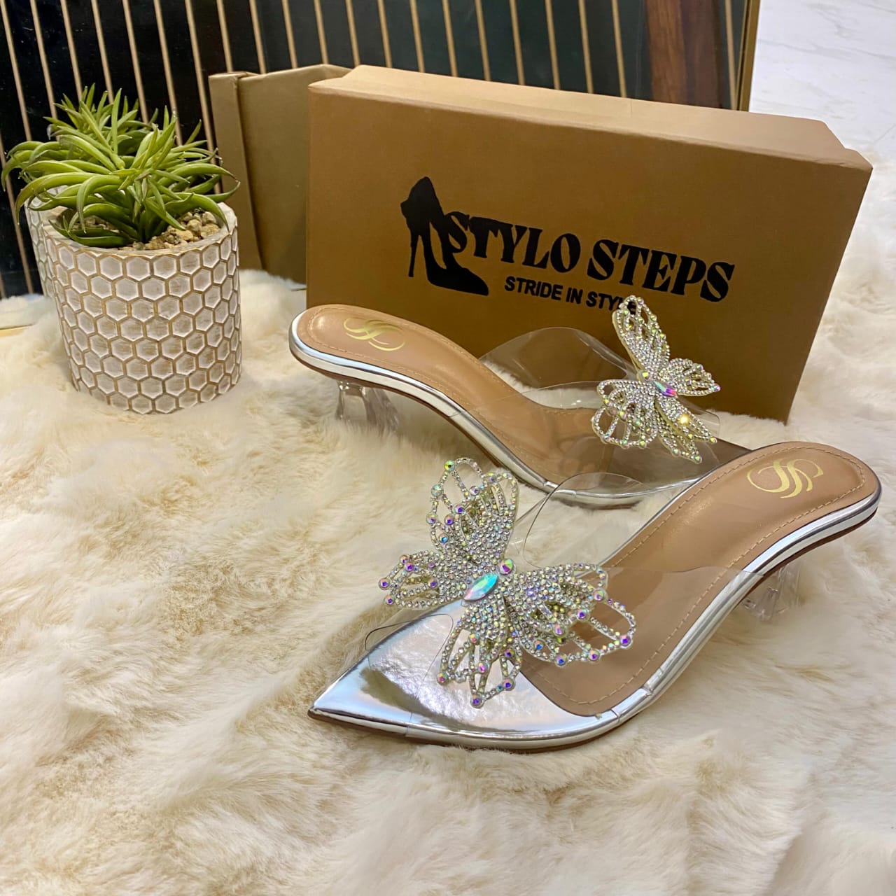 Prism Wings Transparent Heel