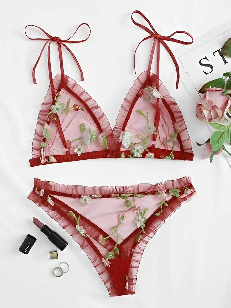 Lingerie Floral Set