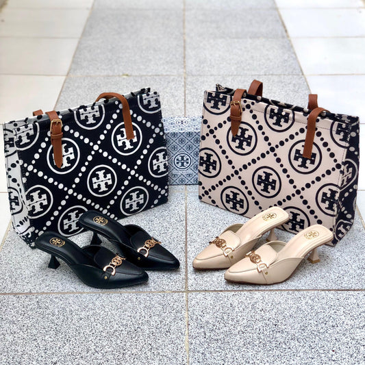 Tory Burch Heel & Bag Set