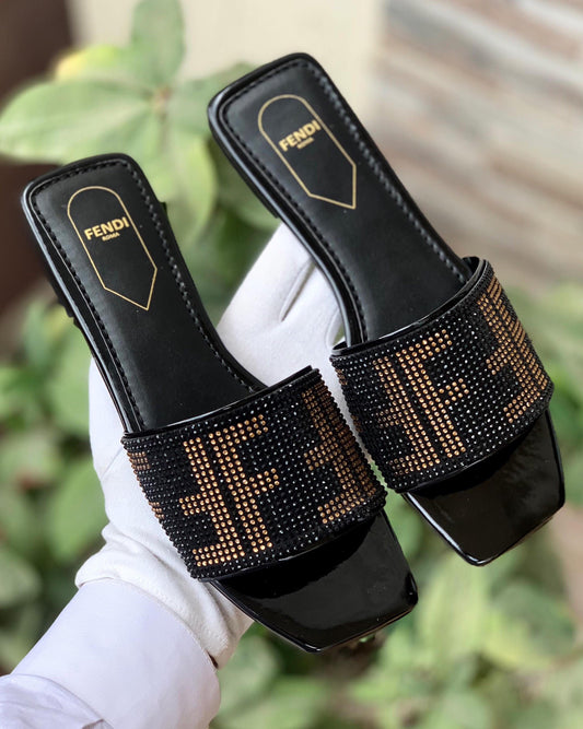 Fendi Stone Slipper