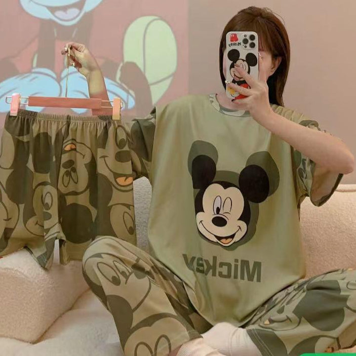 Printed Soft Cotton 3pc Night Suit