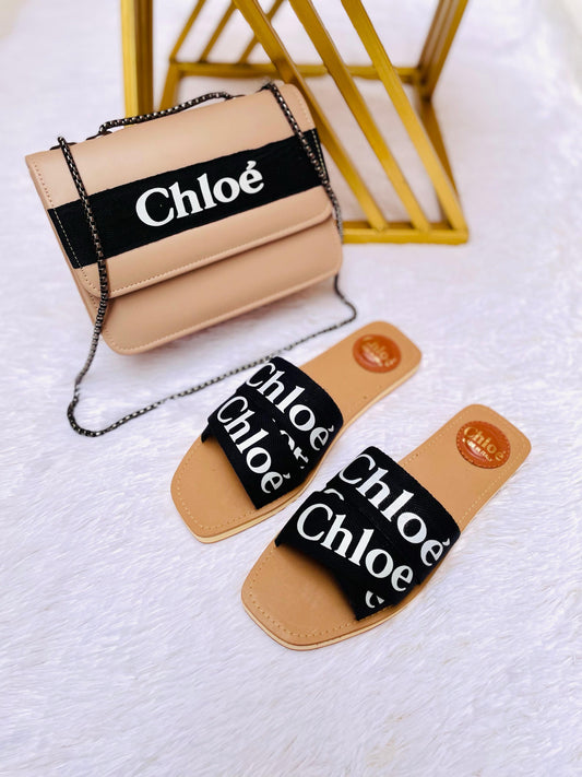Chloe Slipper & Bag Set