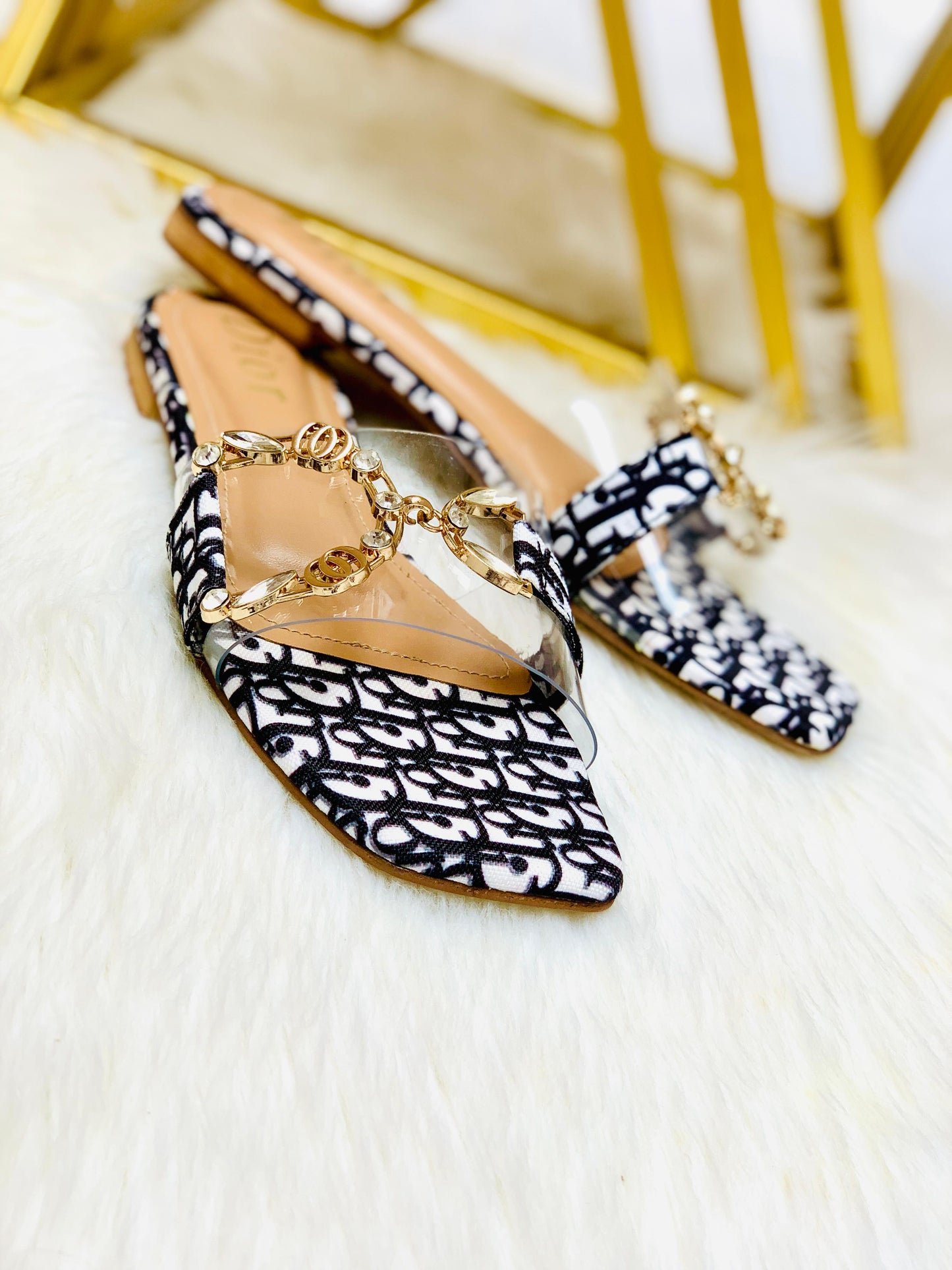 Dior D Buckle Slipper