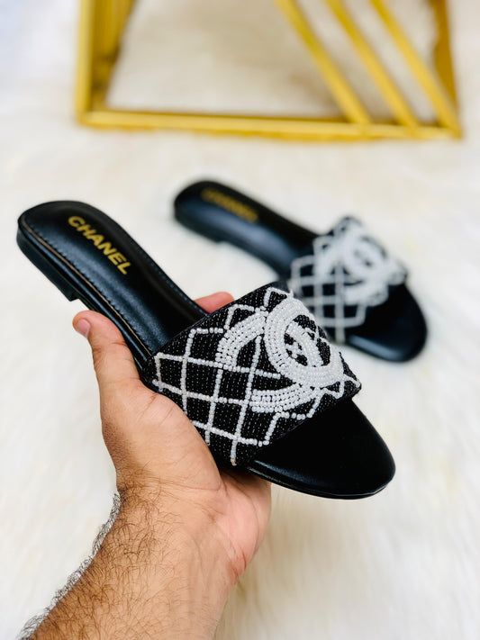 Chanel Pearl Slipper