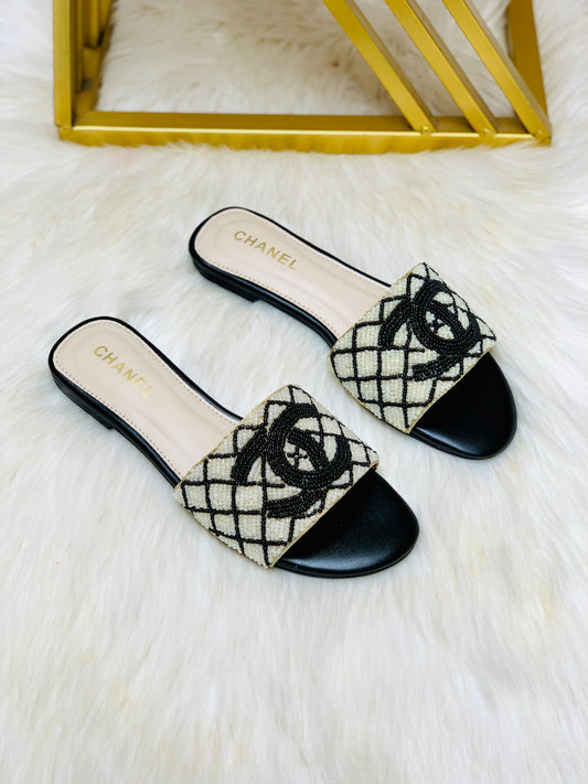 Chanel Pearl Slipper
