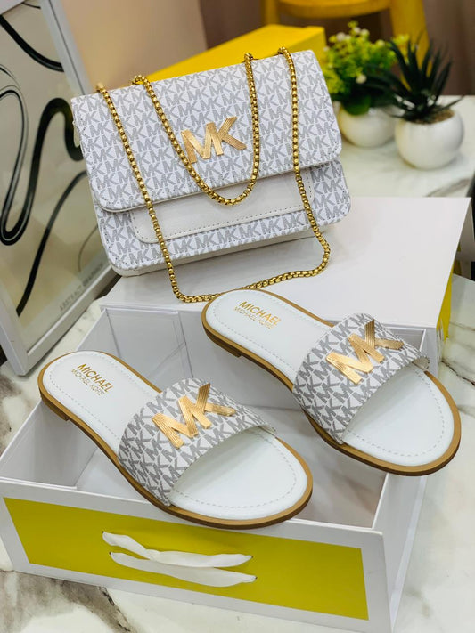 Michael Kors Bag & Slipper Set