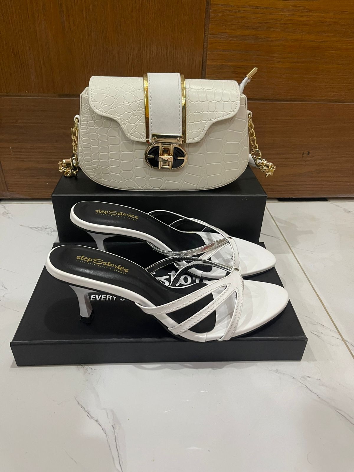 Nexus Strap Heel & Crossbody Bag Set