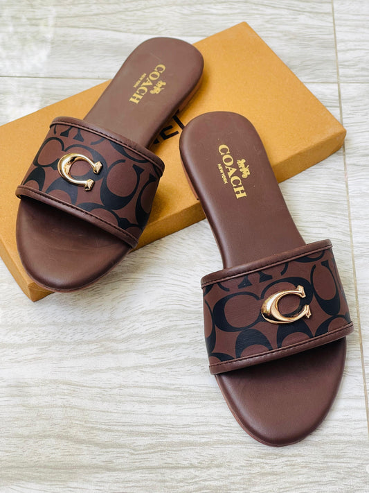 COACH SOFT FLATS SLIPPER