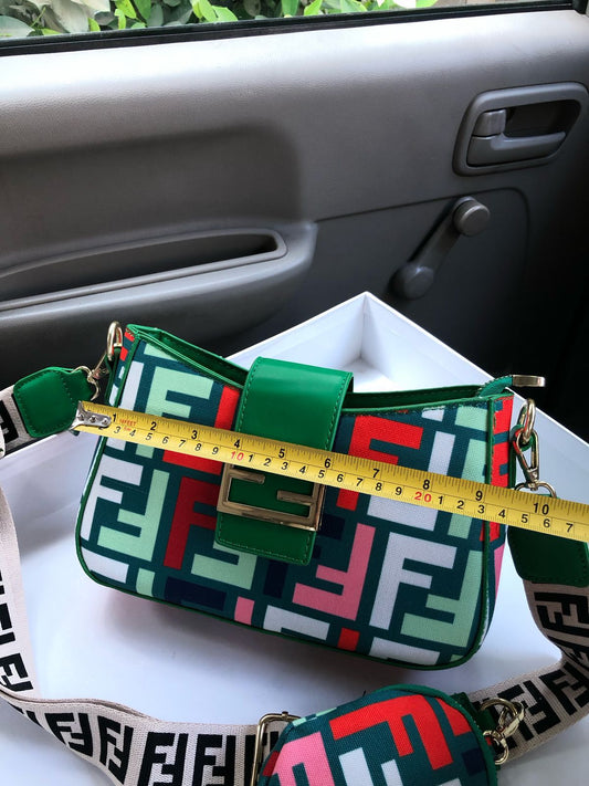 FENDI 2 PIECE CROSS BODY BAG