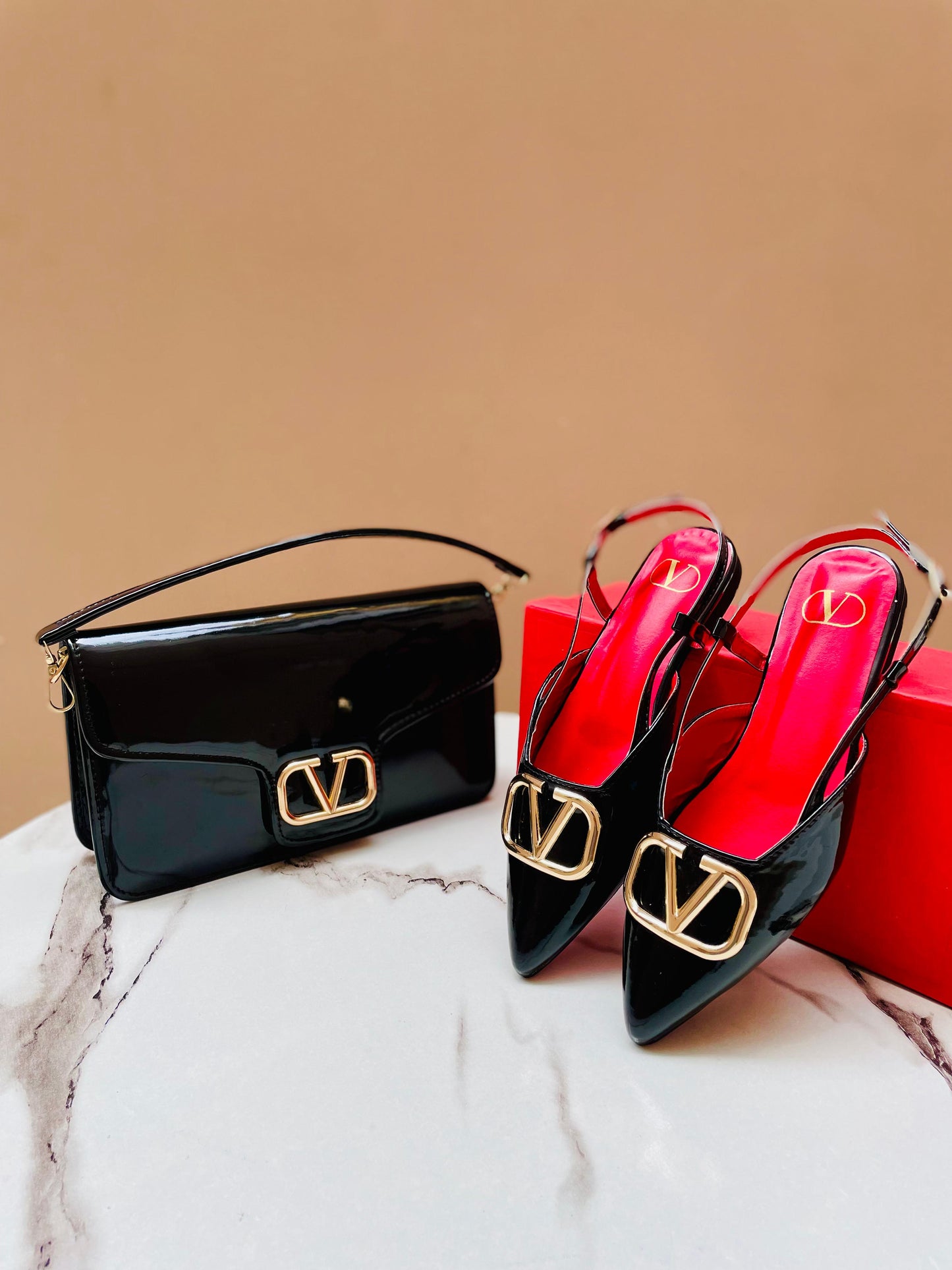 Valentino Heel & Bag Set