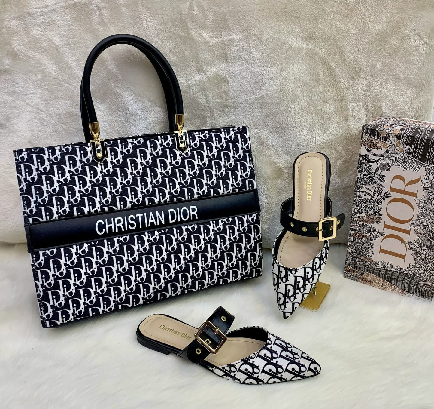 Cristian Dior Slipper & Bag Set
