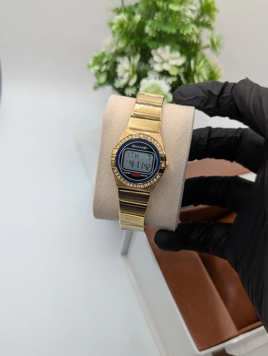 Skmei 2446 Stone shudded Ladies Digital Watch