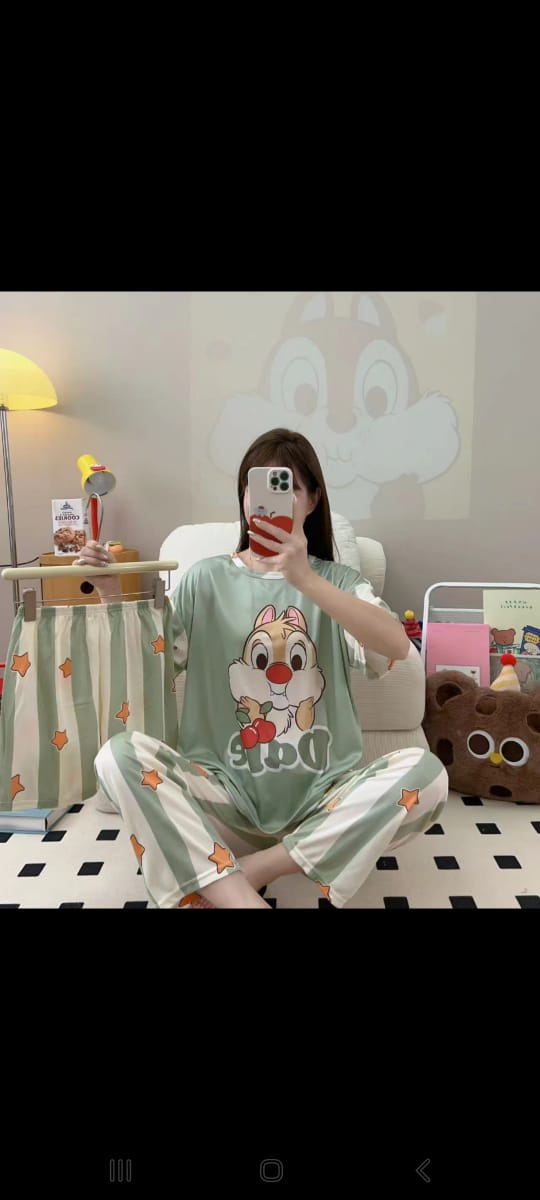 Printed Soft Cotton 3pc Night Suit