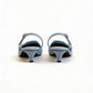 Denim Slingback Kitten Pumps