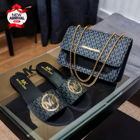 Michael Kors Slipper & bag  Set