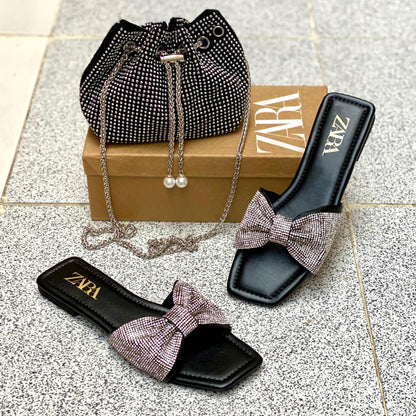 Zara Slipper &  Bag set