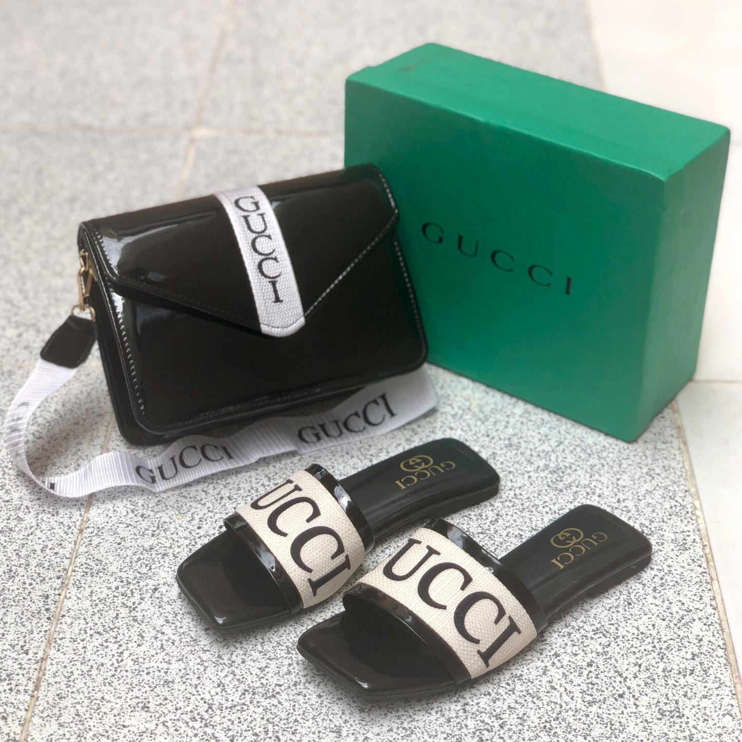 Gucci Bag& Slipper Set