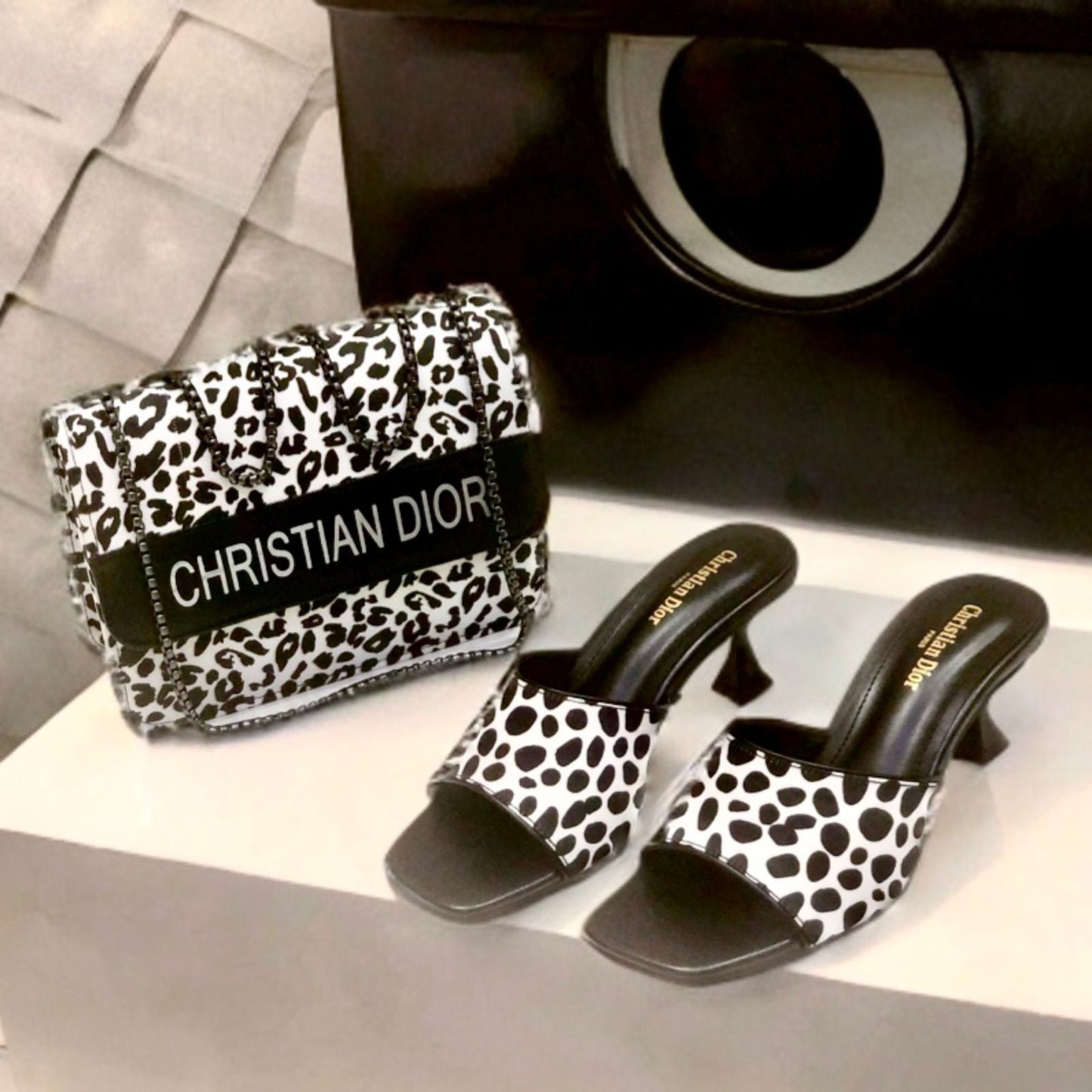 Christian Dior Heel & Bag Set