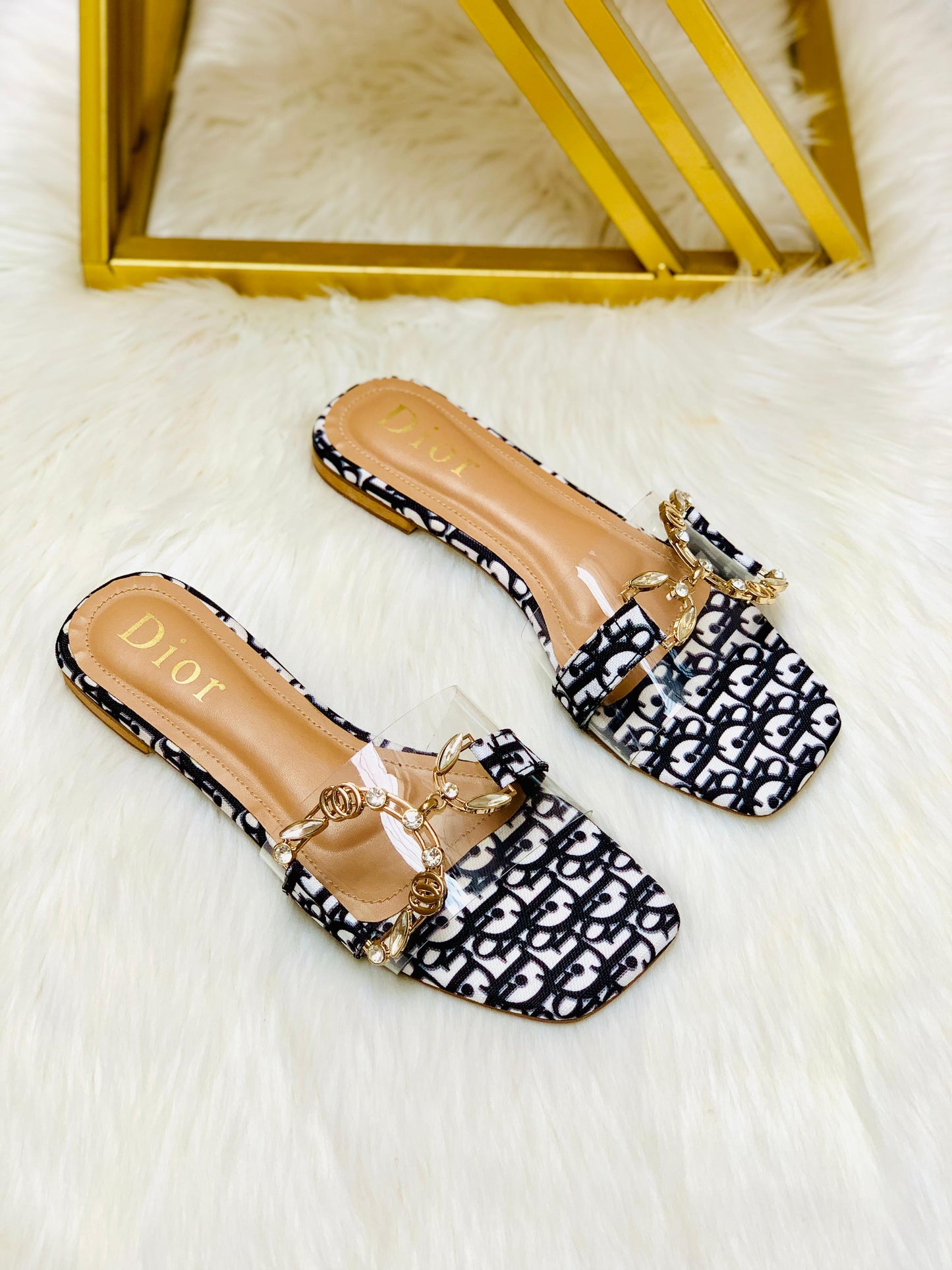 Dior D Buckle Slipper
