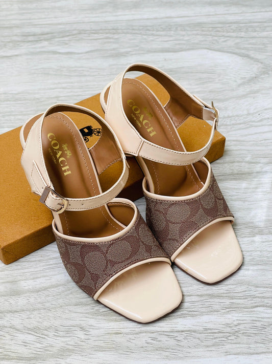COACH BLOCK HEELS