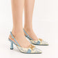 ZARA EMBROIDERED HEELS