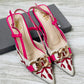 ZARA EMBROIDERED HEELS