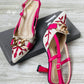ZARA EMBROIDERED HEELS