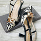 ZARA EMBROIDERED HEELS