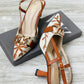 ZARA EMBROIDERED HEELS