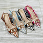 ZARA EMBROIDERED HEELS