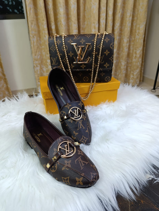 LV Shoes & Bag Set