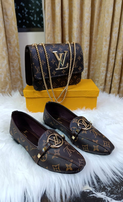 LV Shoes & Bag Set