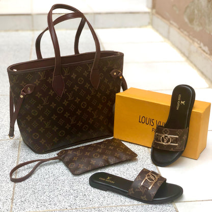 Louis Vuitton  Slipper&Tote Bag