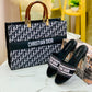 Christian Dior Slipper & Bag Set