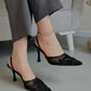 Zara Floral Embroidered Heel
