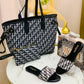Dior Slipper & Tote Bag Set