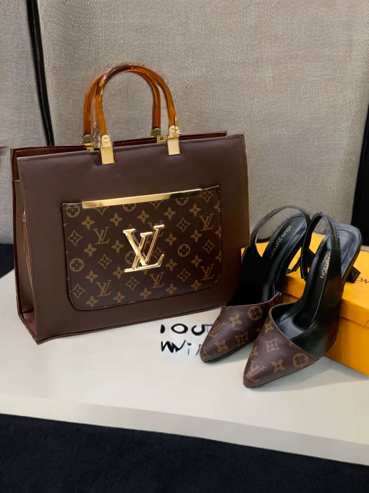 Louis Vuitton Heel & Beg Set