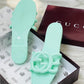 GUCCI GG JELLY SLIDES SLIPPER