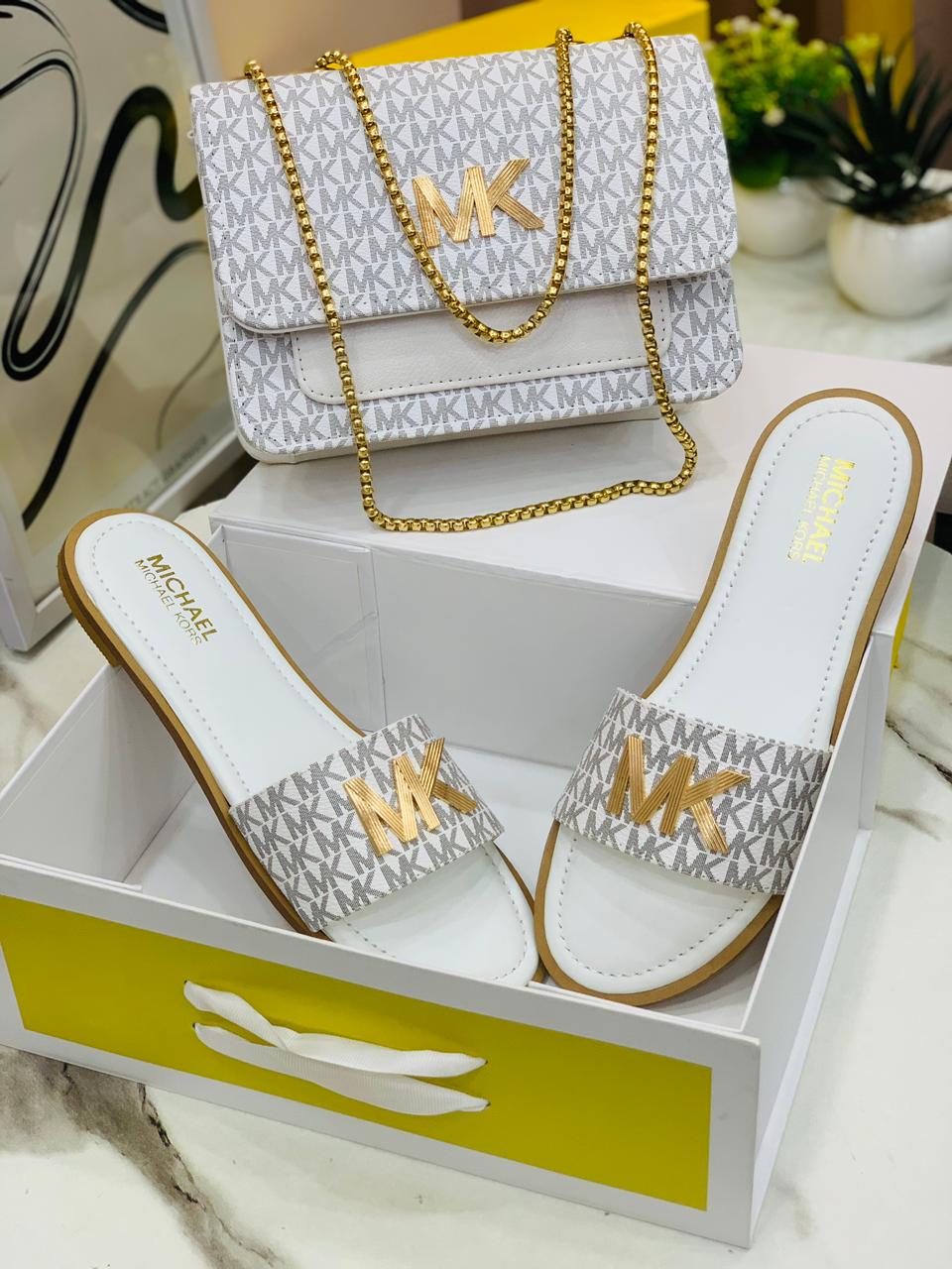 Michael Kors Bag & Slipper Set