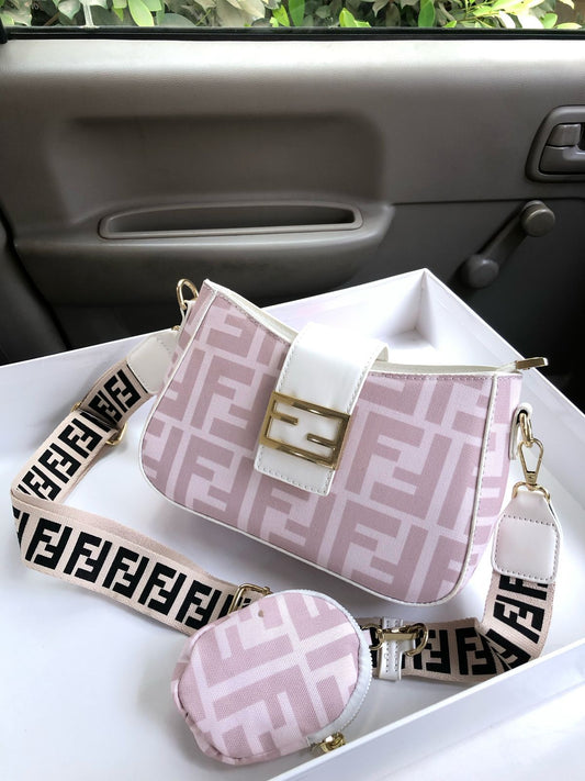 FENDI 2 PIECE CROSS BODY BAG