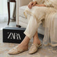 Zara Imbroidery  flat pumps