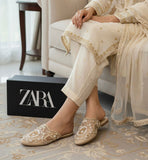 Zara Imbroidery  flat pumps