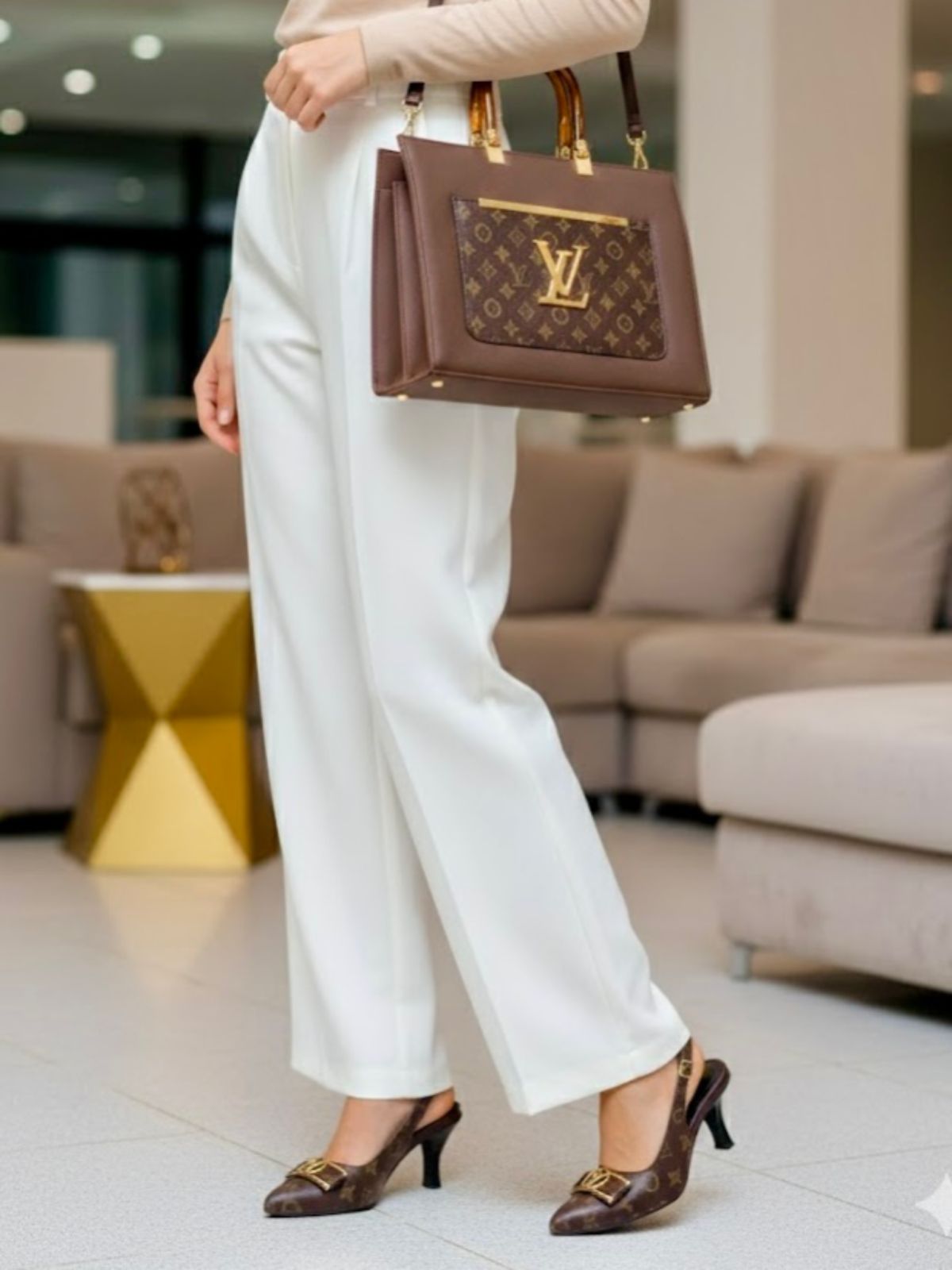 LV Heel & Bag Set