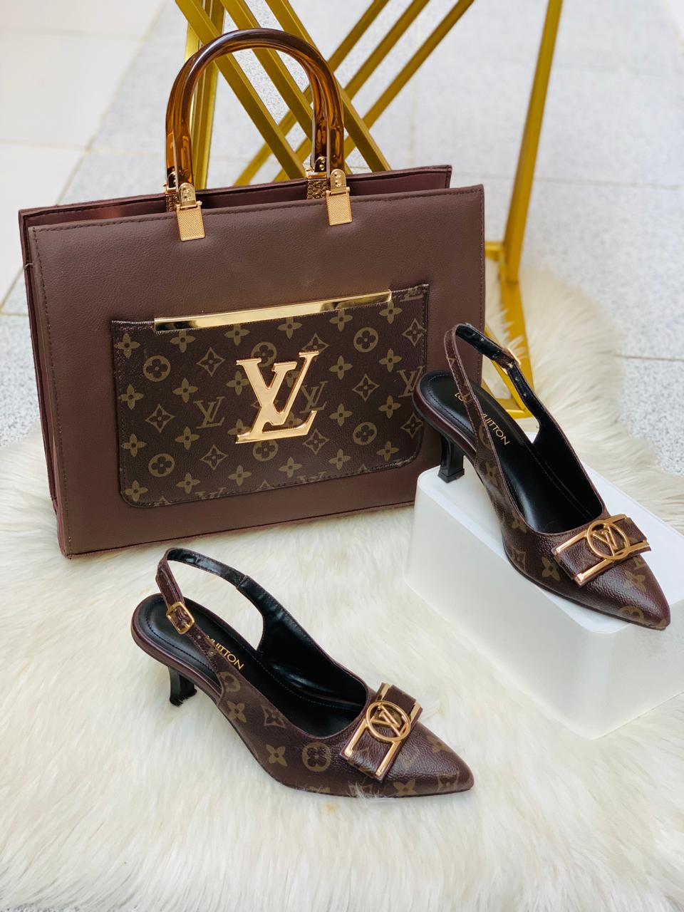 LV Heel & Bag Set
