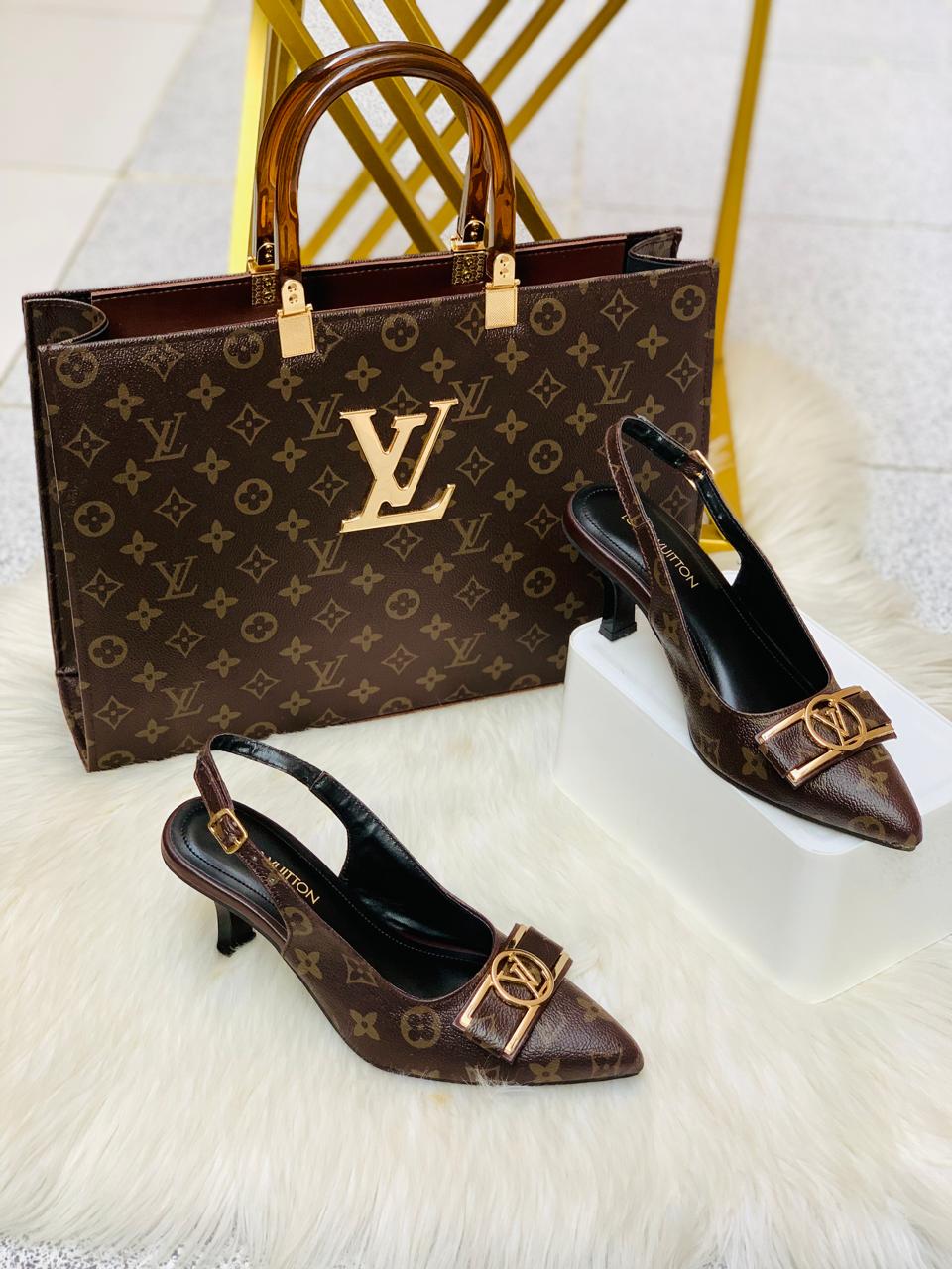 LV Heel & Bag Set