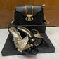 Leaf Crossover Heel & Crossbody Bag Set