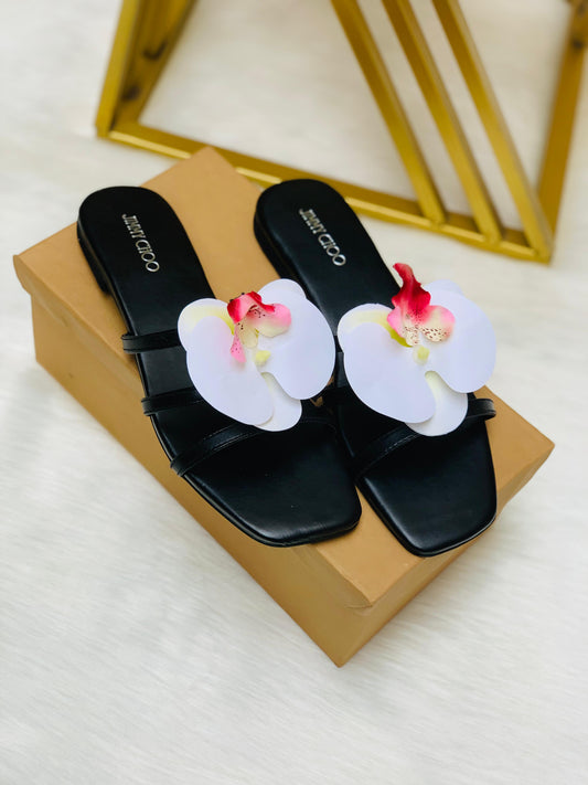 Jimmy Choo Flower Flat Slipper